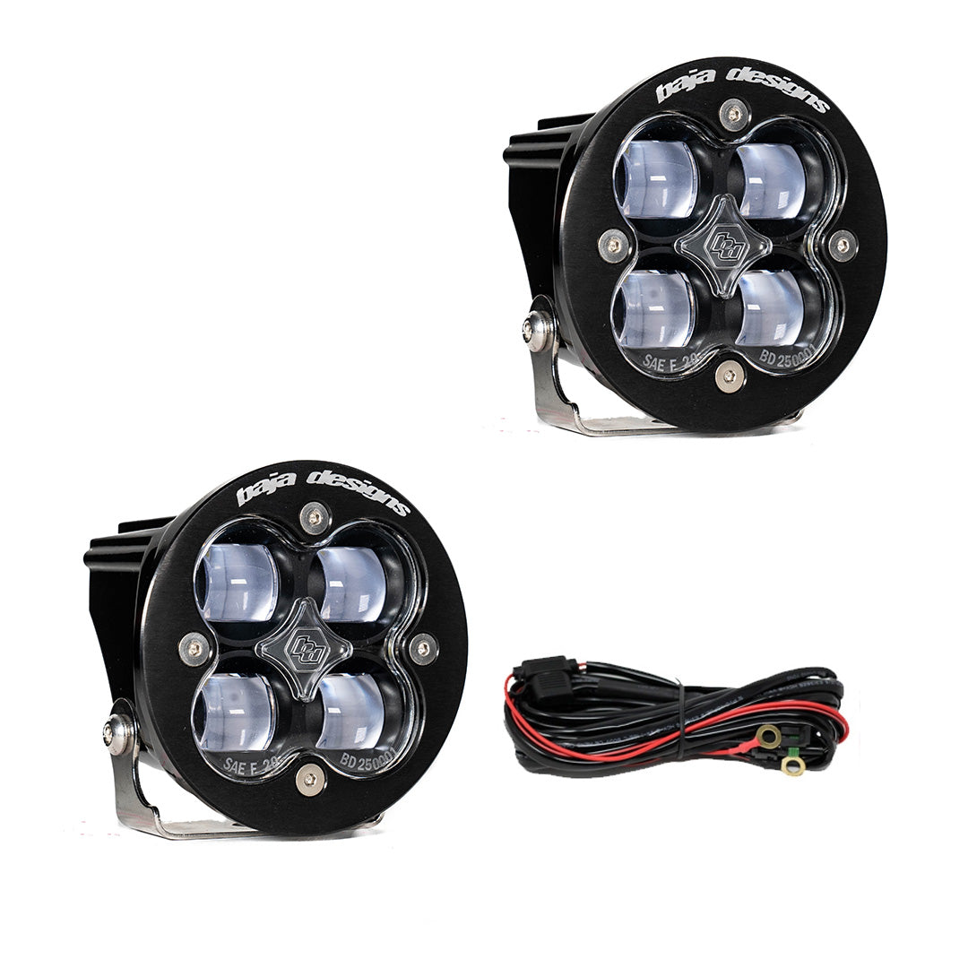 Squadron-R SAE LED Auxiliary Light Pod Pair - Universal SAE FOG, CLEAR