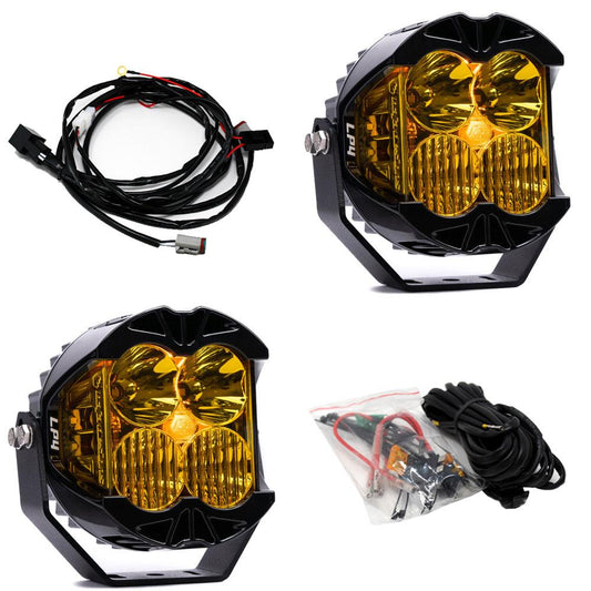LP4 Pro LED Auxiliary Light Pod Pair - Universal DRIVING/COMBO, BAJA AMBER, AMBER